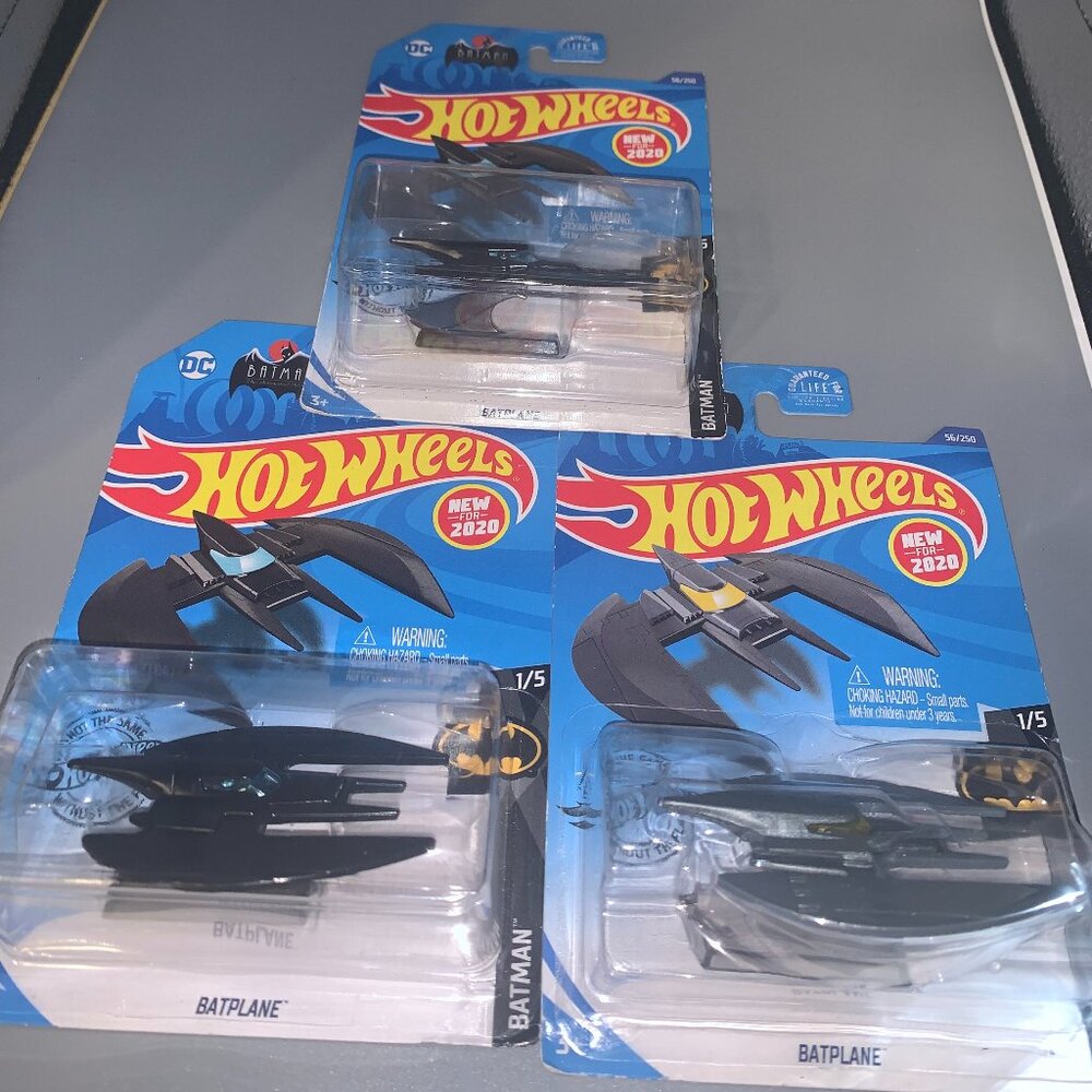 3ct 1:64 Hot Wheels Batman Batplanes NEW IN PACKAGE